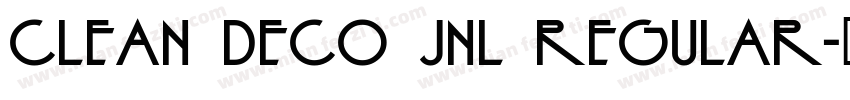 Clean Deco JNL Regular字体转换